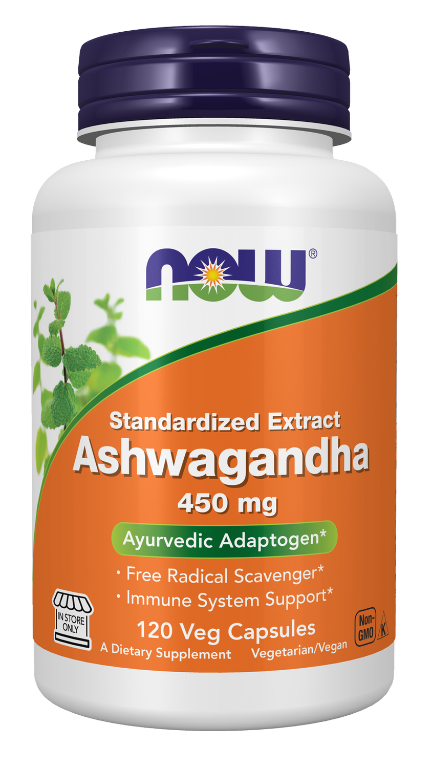 NOW Ashwagandha 450mg 120vc