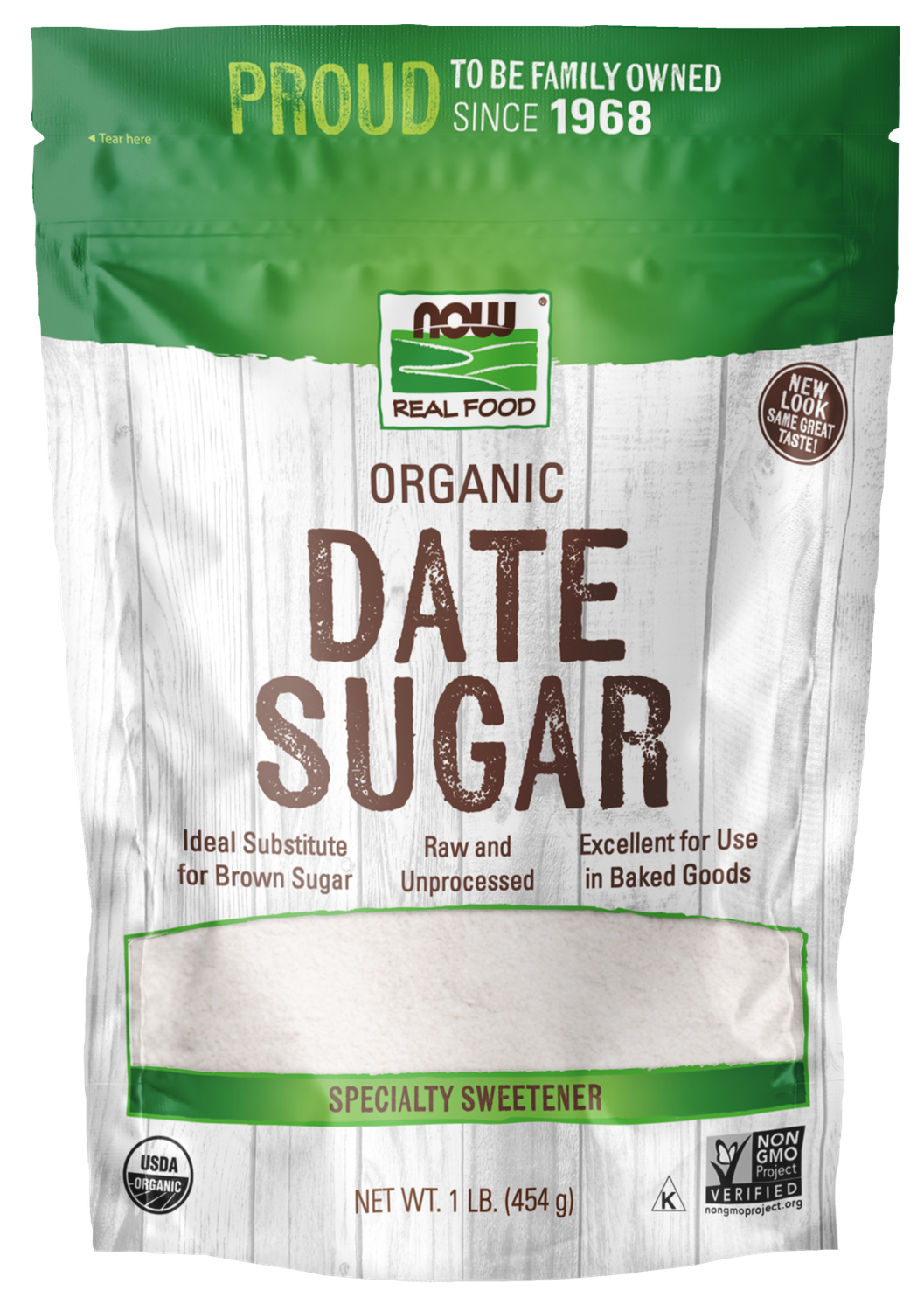 NOW Real Food Organic Date Sugar 1lb