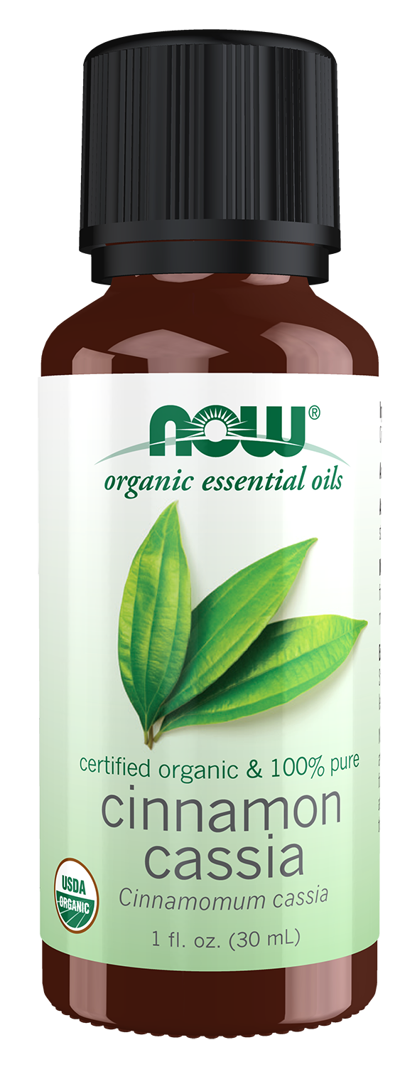 NOW Cinnamon Cassia Oil, Organic Essential Oil 1oz