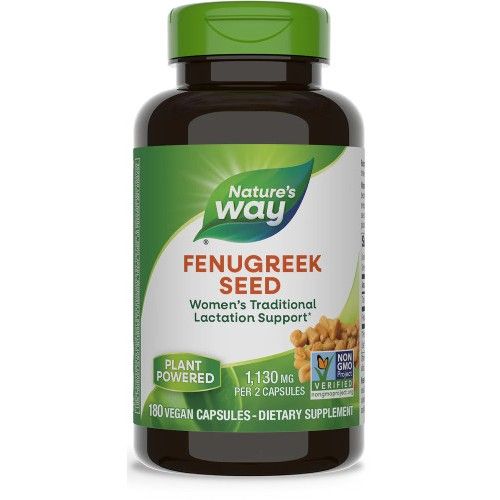 NATURE&#39;S WAY Fenugreek Seed 610 mg. 180 Veg. Caps.