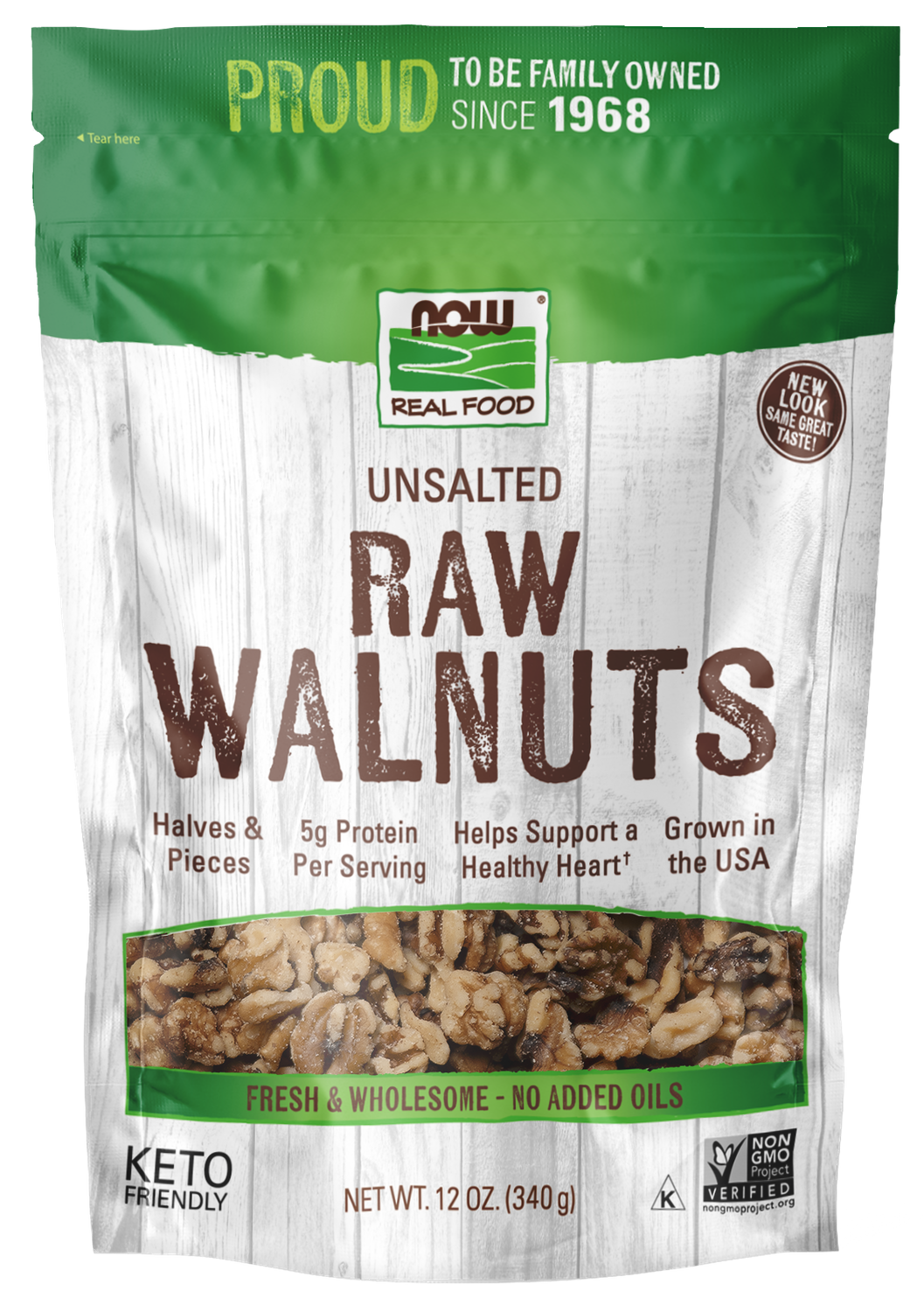 NOW Foods Walnuts  Raw 12oz