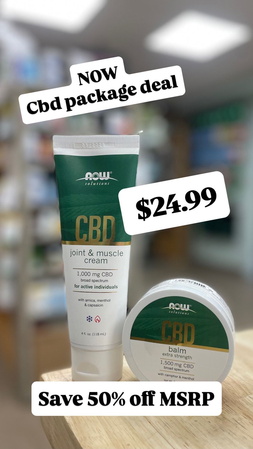 NOW CBD package (Cream &amp; Balm)
