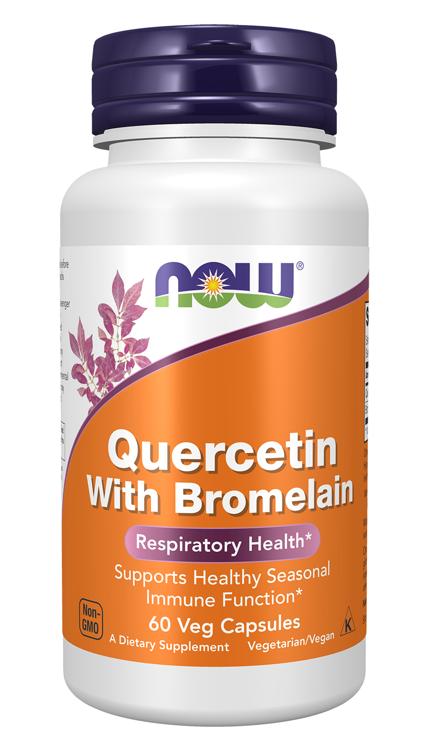 NOW Quercetin with Bromelain 60 veg caps