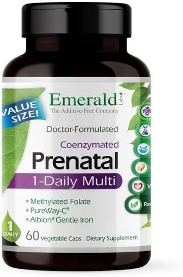 Emerald Labs Coenzymated Prenatal 1 Daily Multi 60 veg caps
