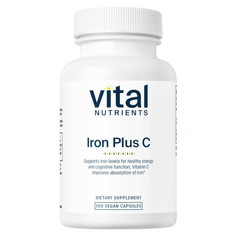 Vital Nutrients Iron Plus C 100vc