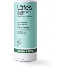 Lafe&#39;s Deodorant Stick Cedar + Lime 2.25oz