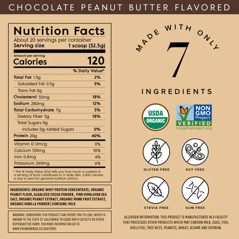 Truvani Whey Protein Choc Peanut Butter 22.92oz