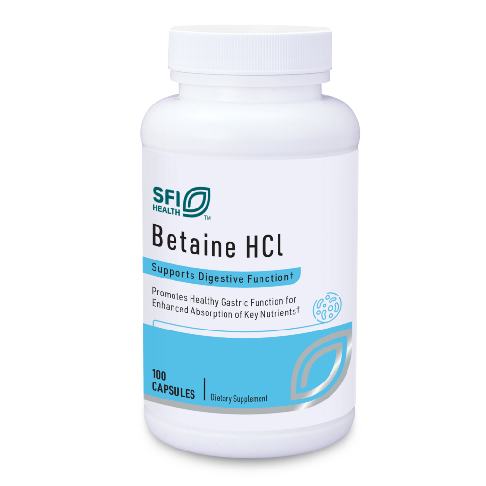 SFI Health Betaine HCI 100 caps