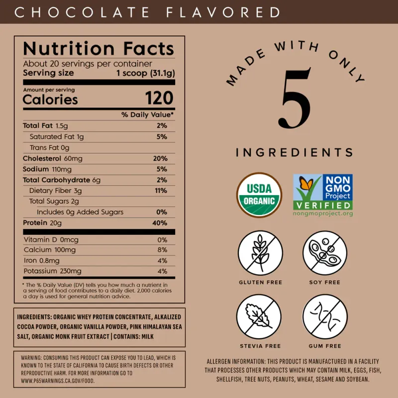 Truvani Whey Protein Chocolate 21.94oz