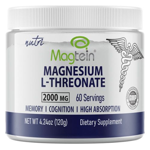 Nutri Magtein Magnesium L-Threonate Powder 2000mg 4.24oz