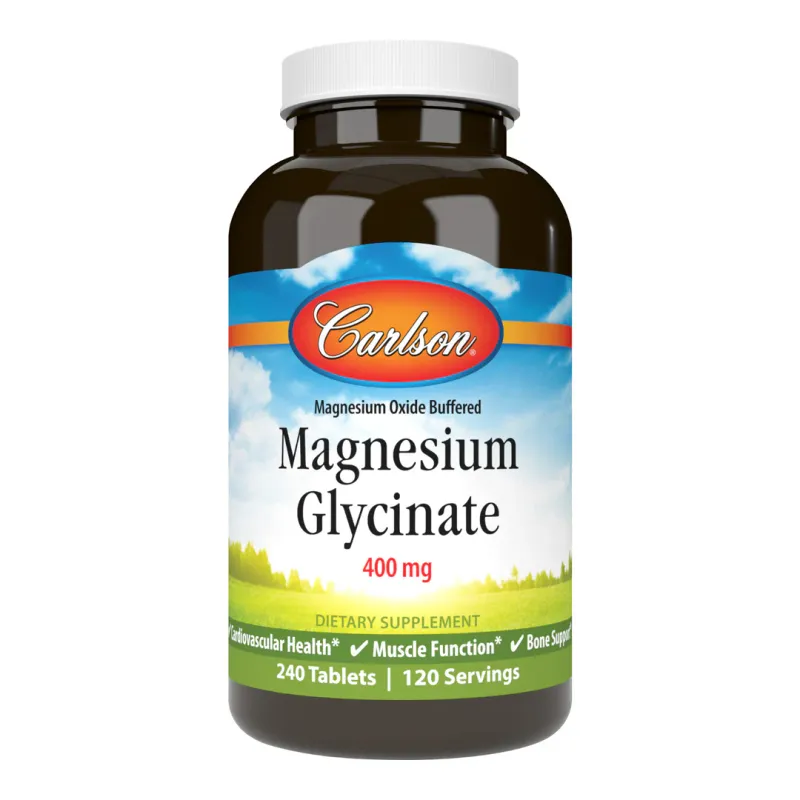 Carlson Magnesium Glycinate 400mg 240 Tablets