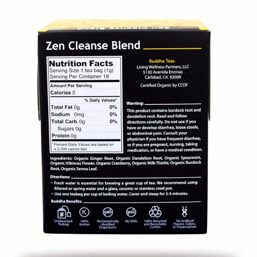 BUDDHA Zen Cleanse Blend 18 Tea Bags