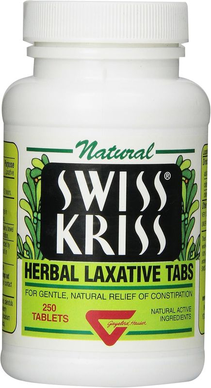 SWISS KRISS Herbal Laxative 250 Tabs.