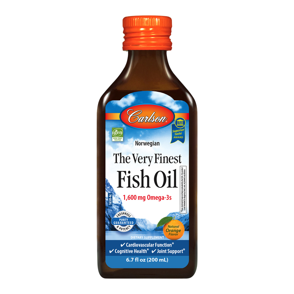 CARLSON Orange Flav. Fish Oil 6.7 Fl. Oz.