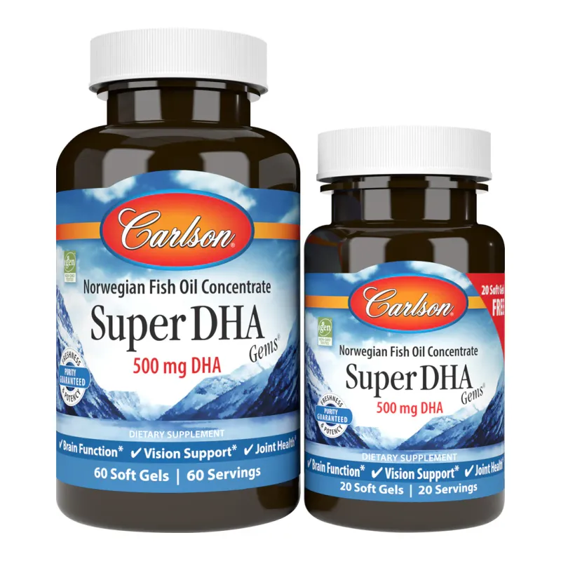 Carlson Super DHA 60 + 20 Soft Gels