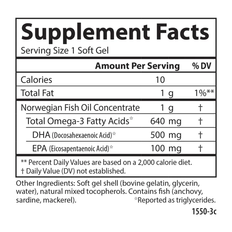 Carlson Super DHA 60 + 20 Soft Gels