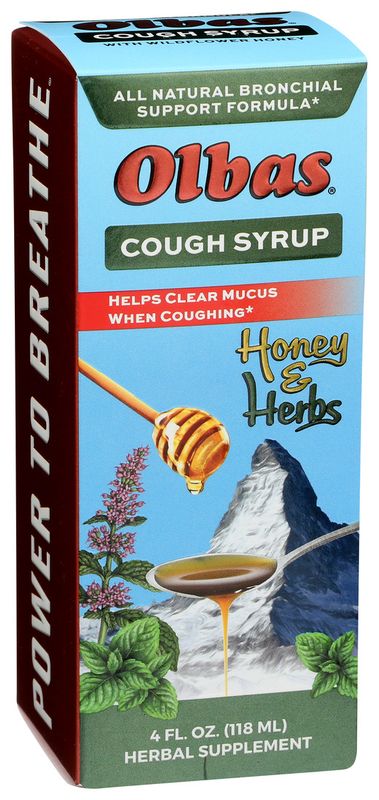 OLBAS Cough Syrup Honey &amp; Herbs 4 Fl. Oz.
