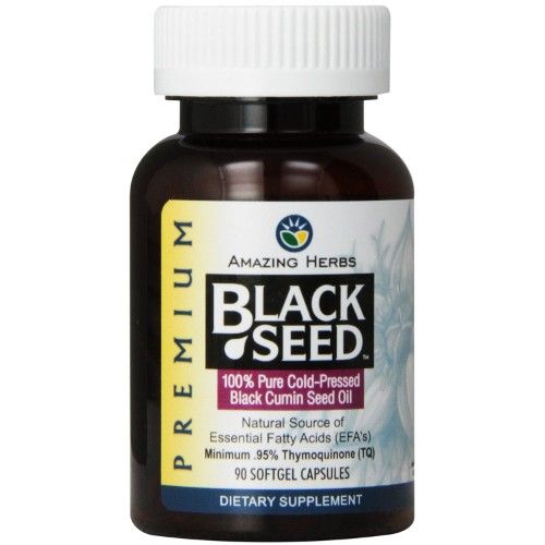 Amazing Herbs Black Seed Oil 500 Mg 90 Sg