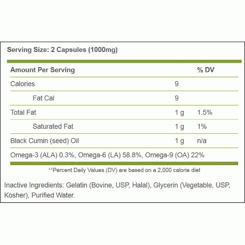 Amazing Herbs Black Seed Oil 500 Mg 90 Sg