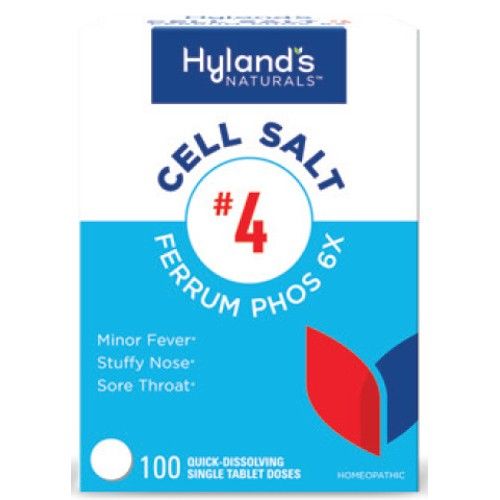 Hyland's Cell Salt #4 Ferrum Phos 6X 100 quick dissolve tabs