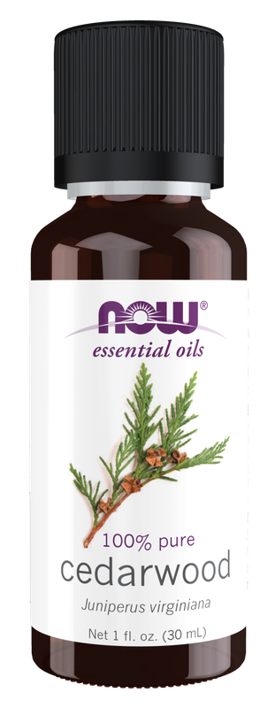 NOW Essential Oils 100% Pure Cedarwood Oil 1 fl oz