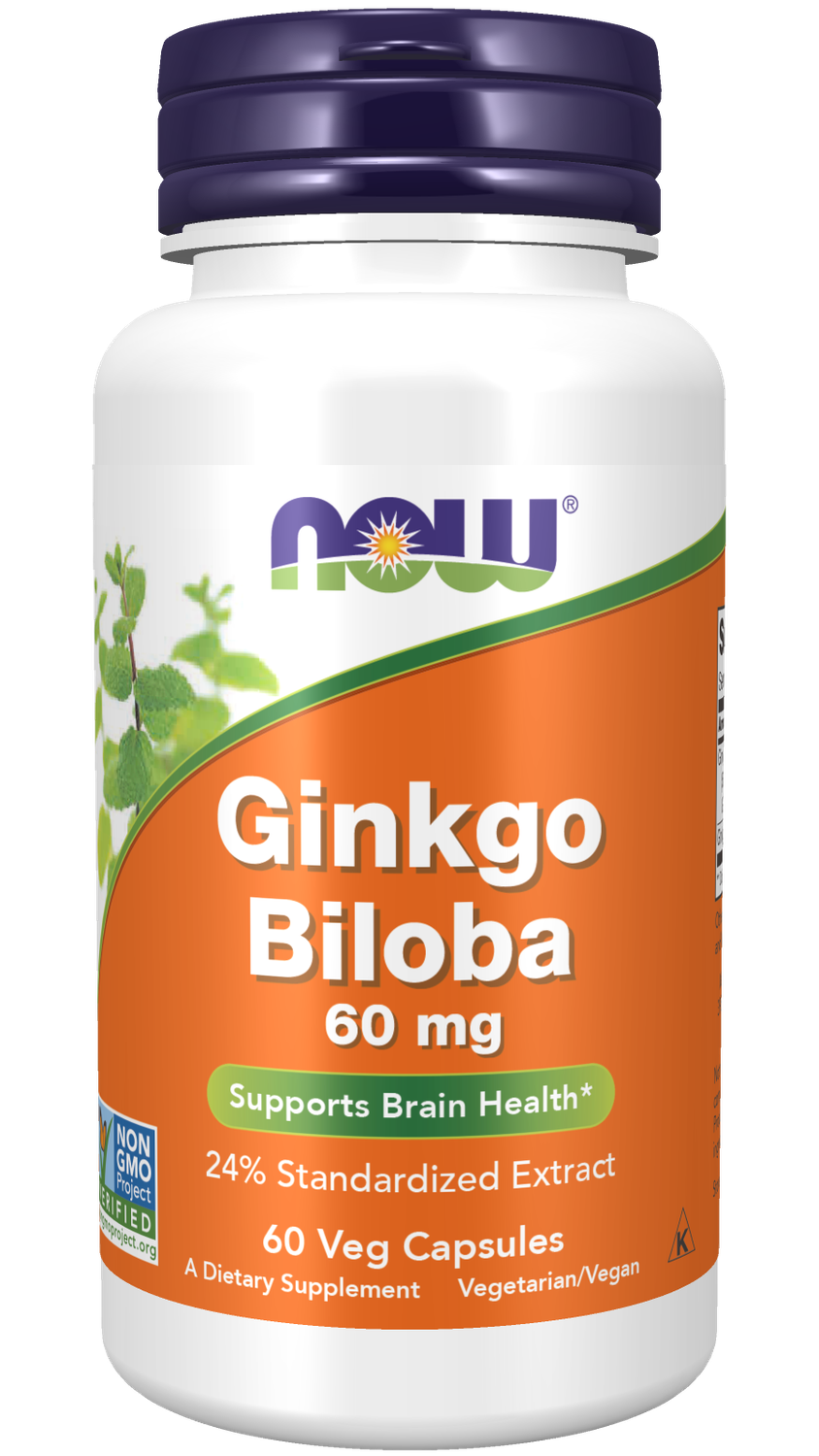 NOW Ginkgo Biloba 60mg 60 veg caps