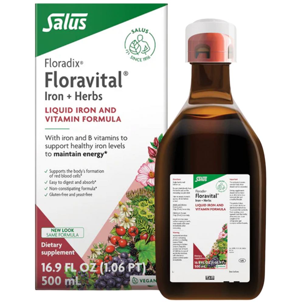 Floradix Floravital Iron &amp; Herbs Liquid 16.9 fl oz.