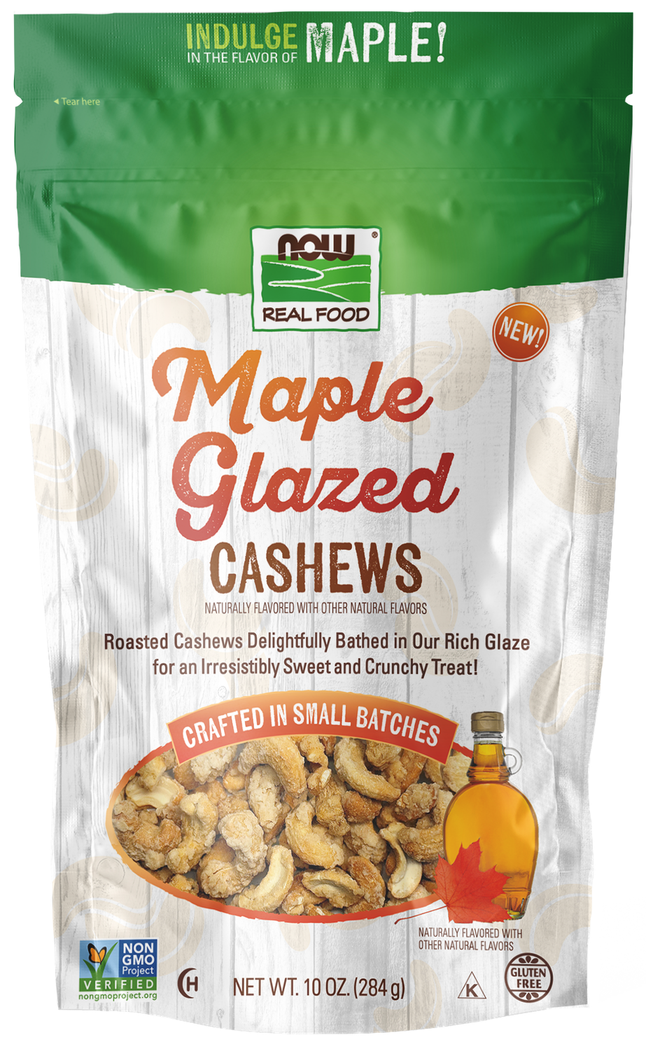 NOW Foods Maple Glazed Cashews 10oz