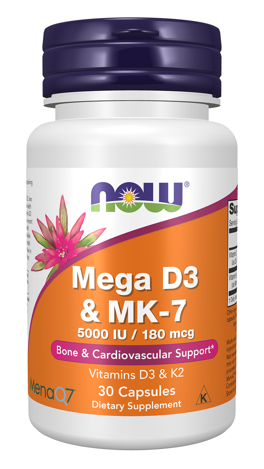 NOW mega D3 &amp; MK-7 30cap