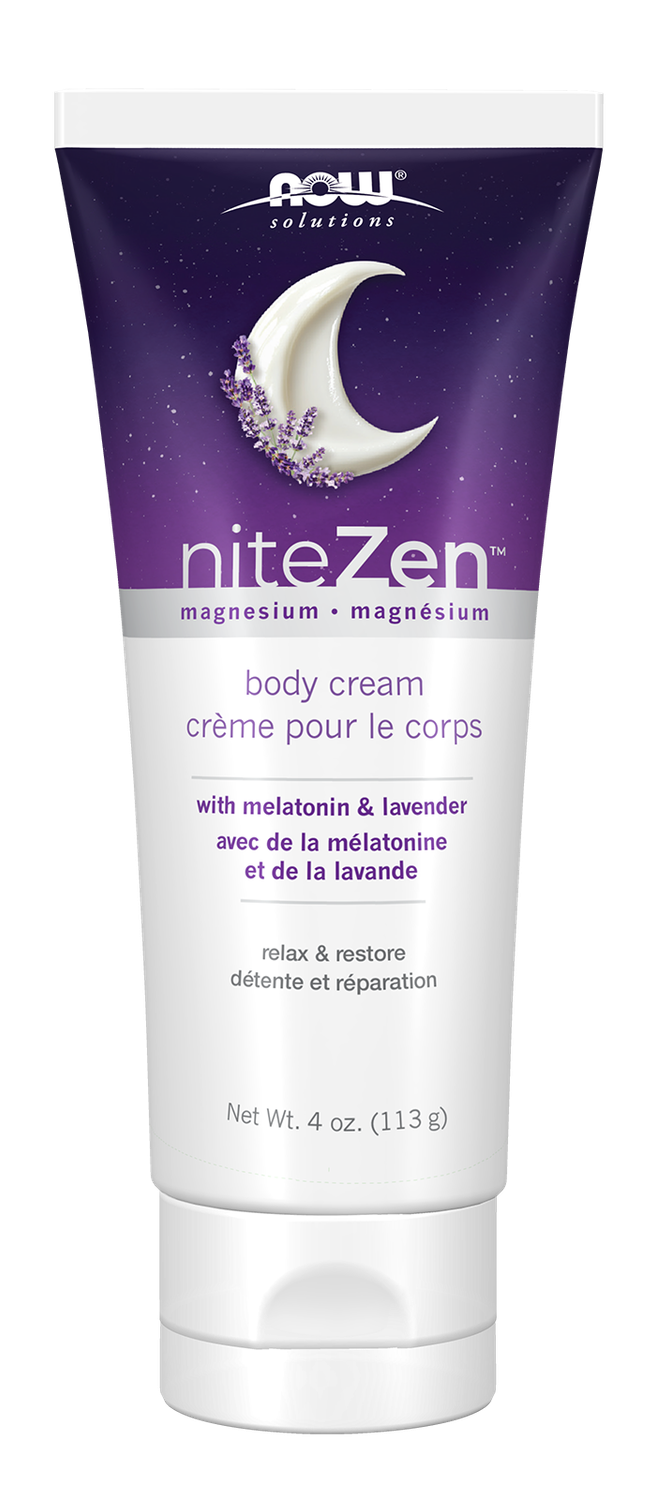NOW Solutions niteZen Body Cream with Melatonin &amp; Lavender 4oz