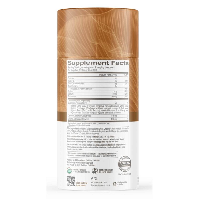Om Mushroom Coffee Latte 8.47oz
