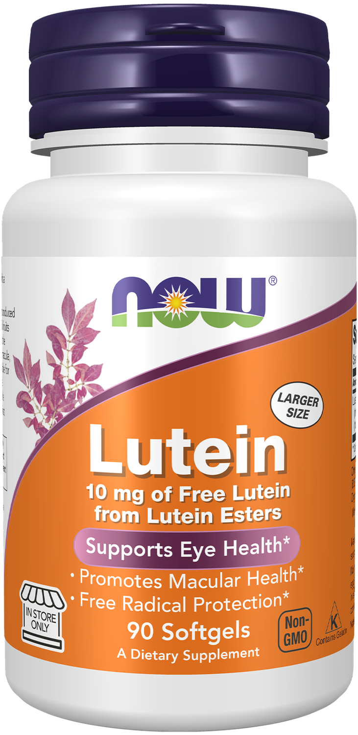 NOW Lutein 10mg 90 Softgels