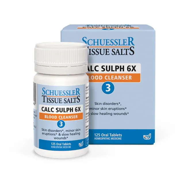 Schuessler Tissue Salts Calc Sulph 6x #3 120t