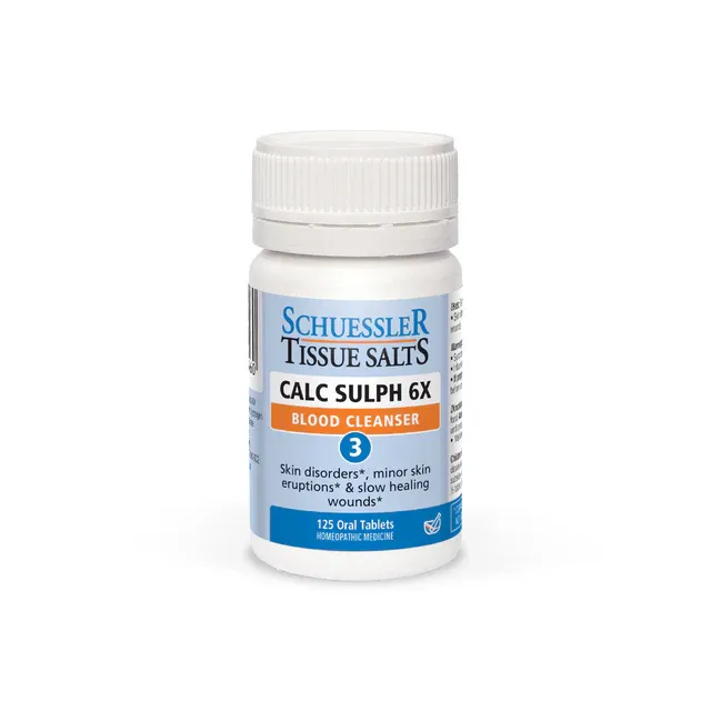 Schuessler Tissue Salts Calc Sulph 6x #3 120t