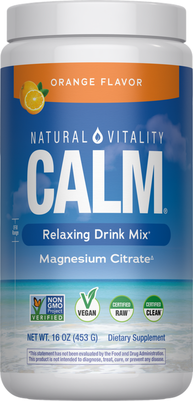 Natural Vitality CALM  Orange Flavor 8oz