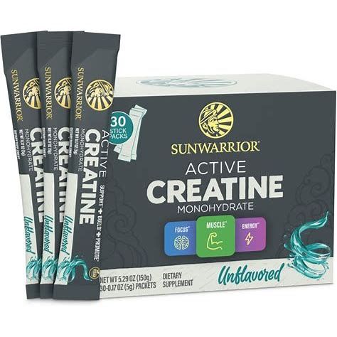 Sunwarrior Active Creatine Unflavored 30 Packets
