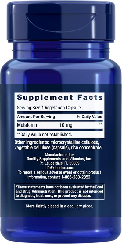 Life Extension Melatonin 10mg 60vc
