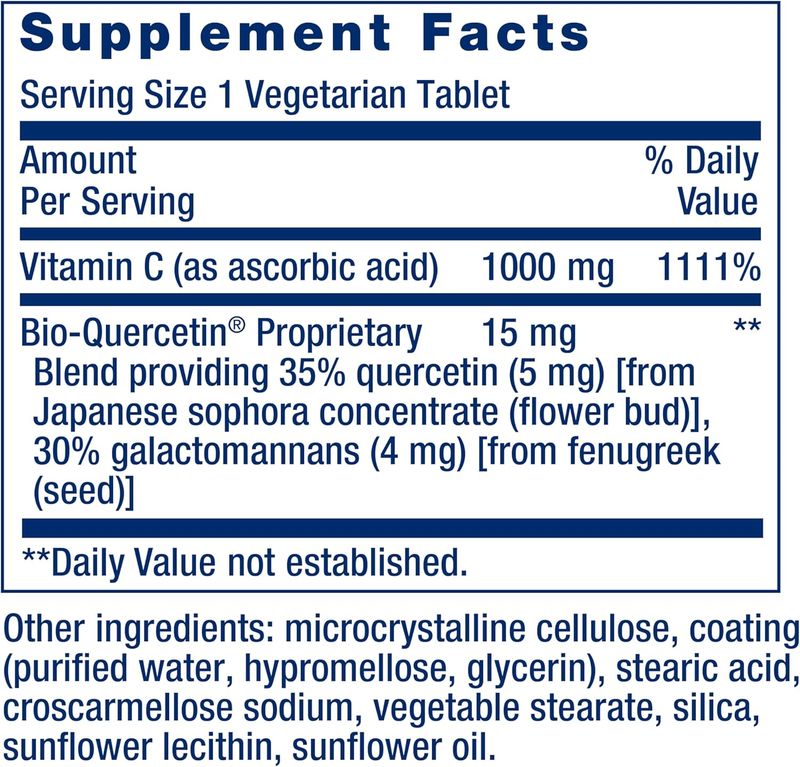 Life Extension Vitamin C + Bio-Quercetin 250tab