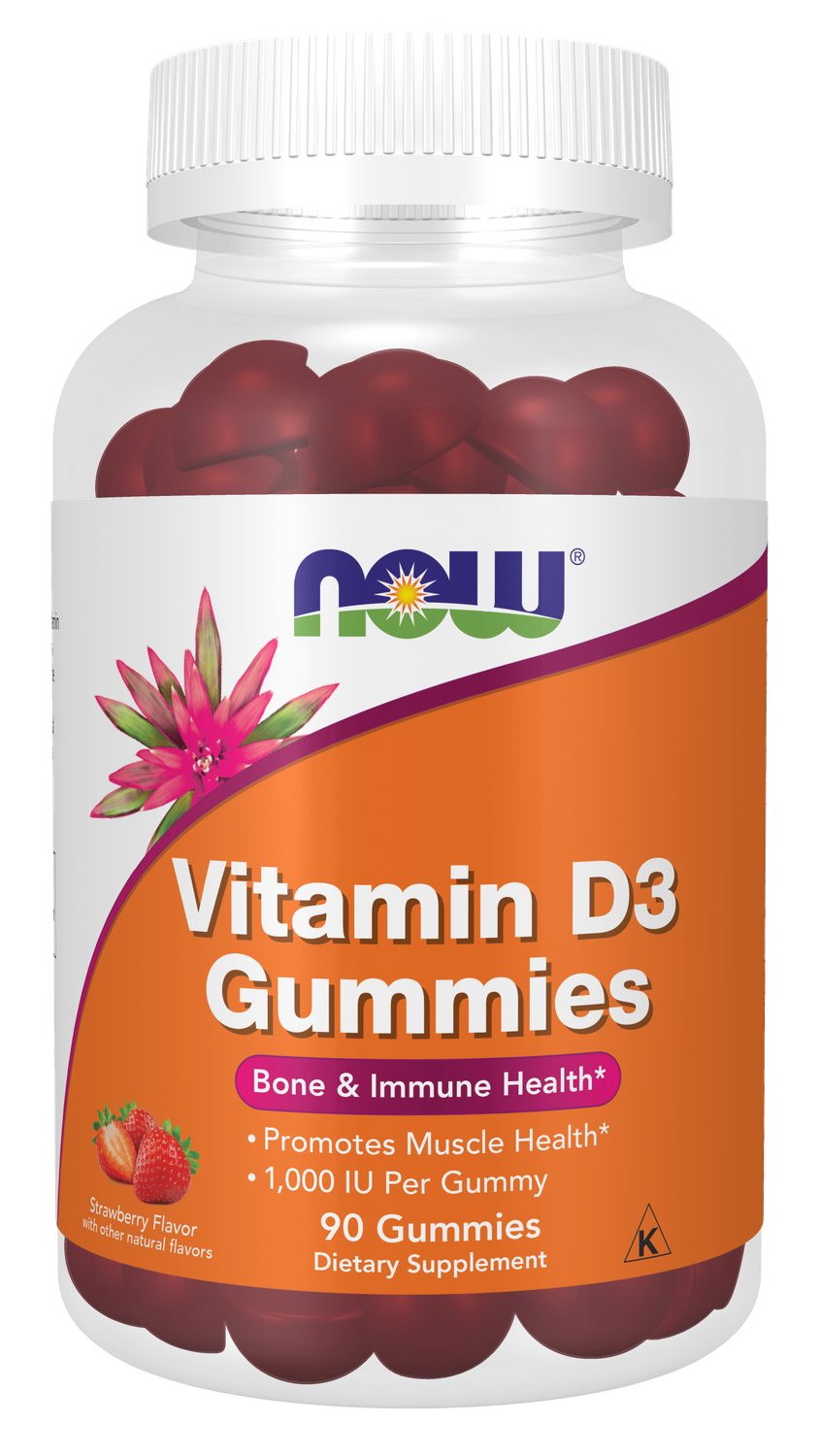 NOW Vitamin D3 Gummies 90ct
