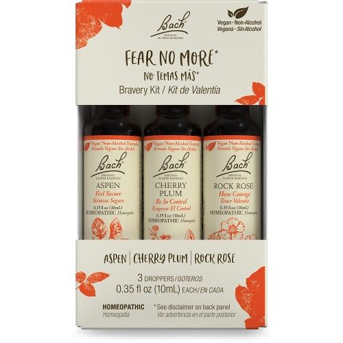 Bach Fear No More Bravery Kit x3 10ml Droppers