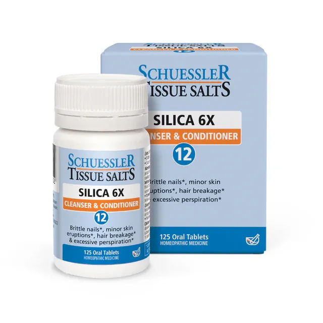 Schuessler Tissue Salts Silica 6x #12 125tb