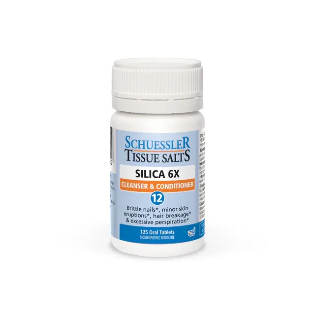 Schuessler Tissue Salts Silica 6x #12 125tb