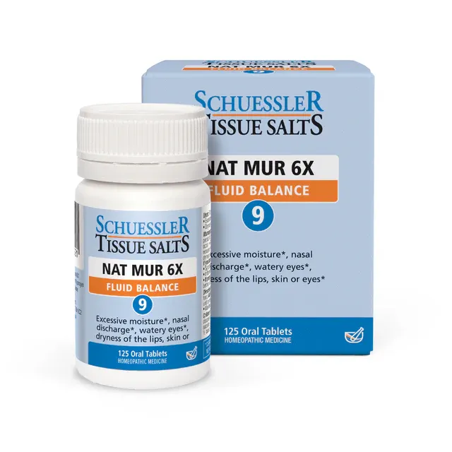 Schuessler Tissue Salts Nat Mur 6x #9 125tb