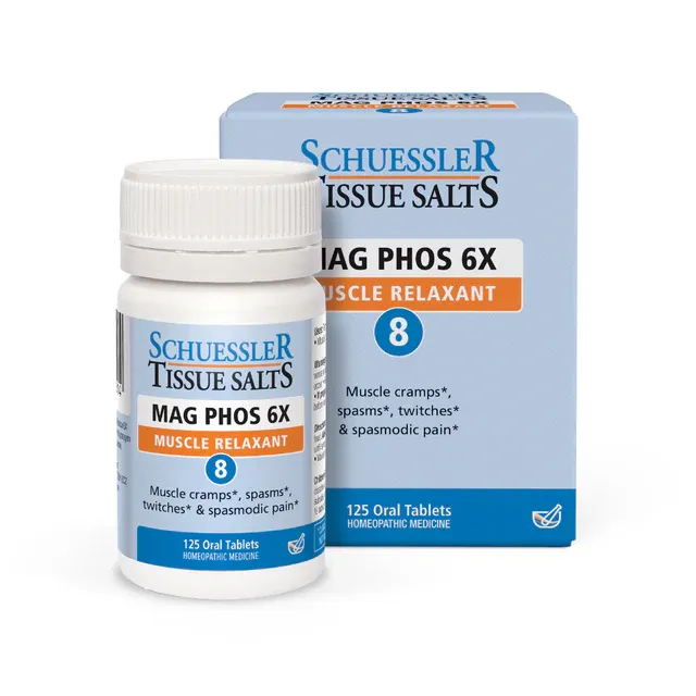 Schuessler Tissue Salts Mag Phos 6x #8 125tb