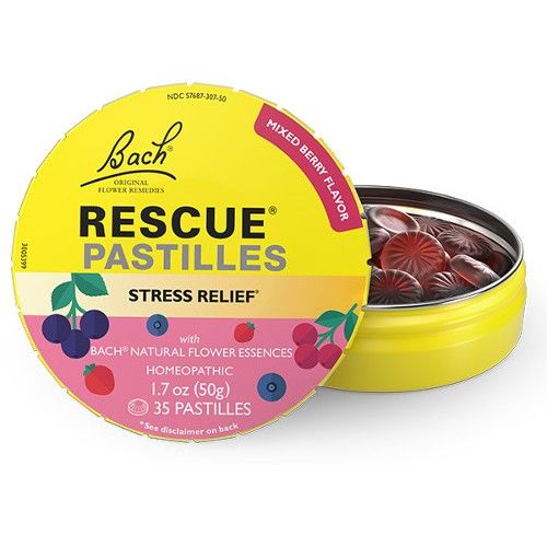 Bach Rescue Pastilles Stress Relief Mixed Berry 1.7oz