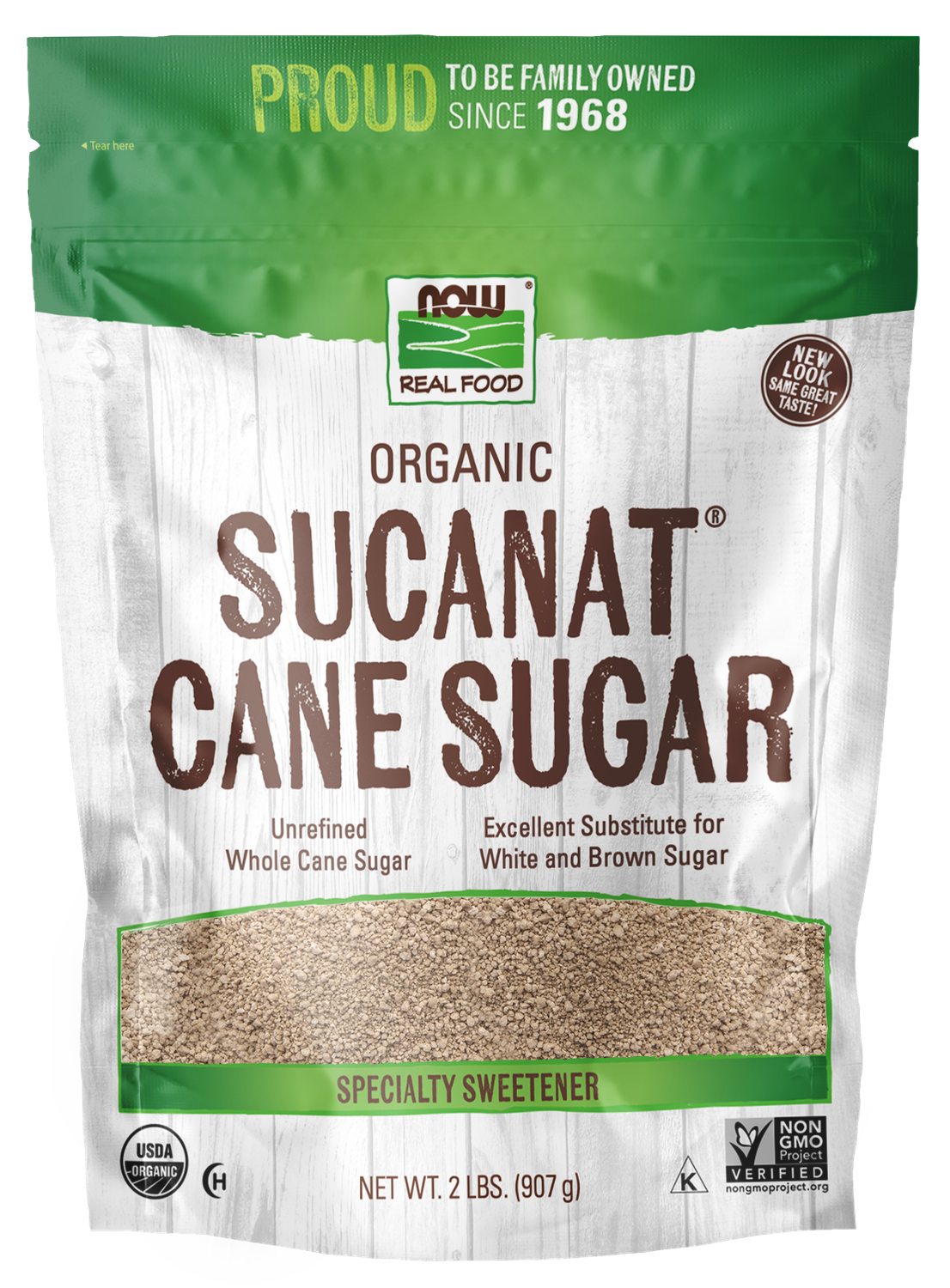 NOW Orgsnic Sucanat Cane Sugar 2lb