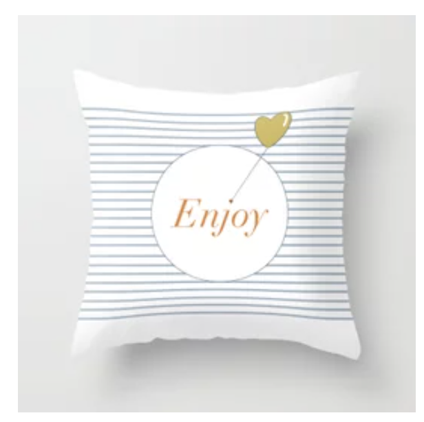 Pillow &quot;Enjoy&quot;
