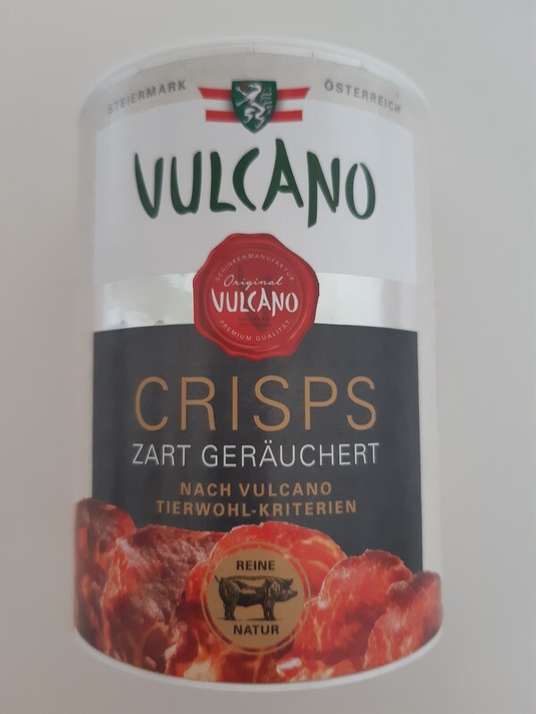 Vulcano Schinkencrisps zart geräuchert, 35g