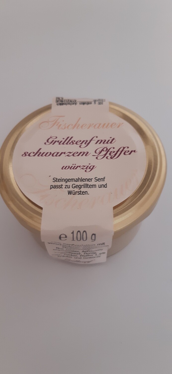 Grillsenf mit schwarzem Pfeffer 100g