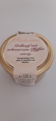 Grillsenf mit schwarzem Pfeffer 100g